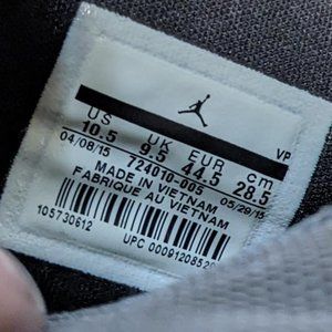 Nike Air Jordan Men's Size 10.5 - Eclipse Grey Elephant Print 724010-005.